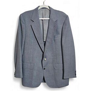 Stanley Blacker gray twill blazer sport coat jacket SIZE BASE ON MEASUREMENT 42R